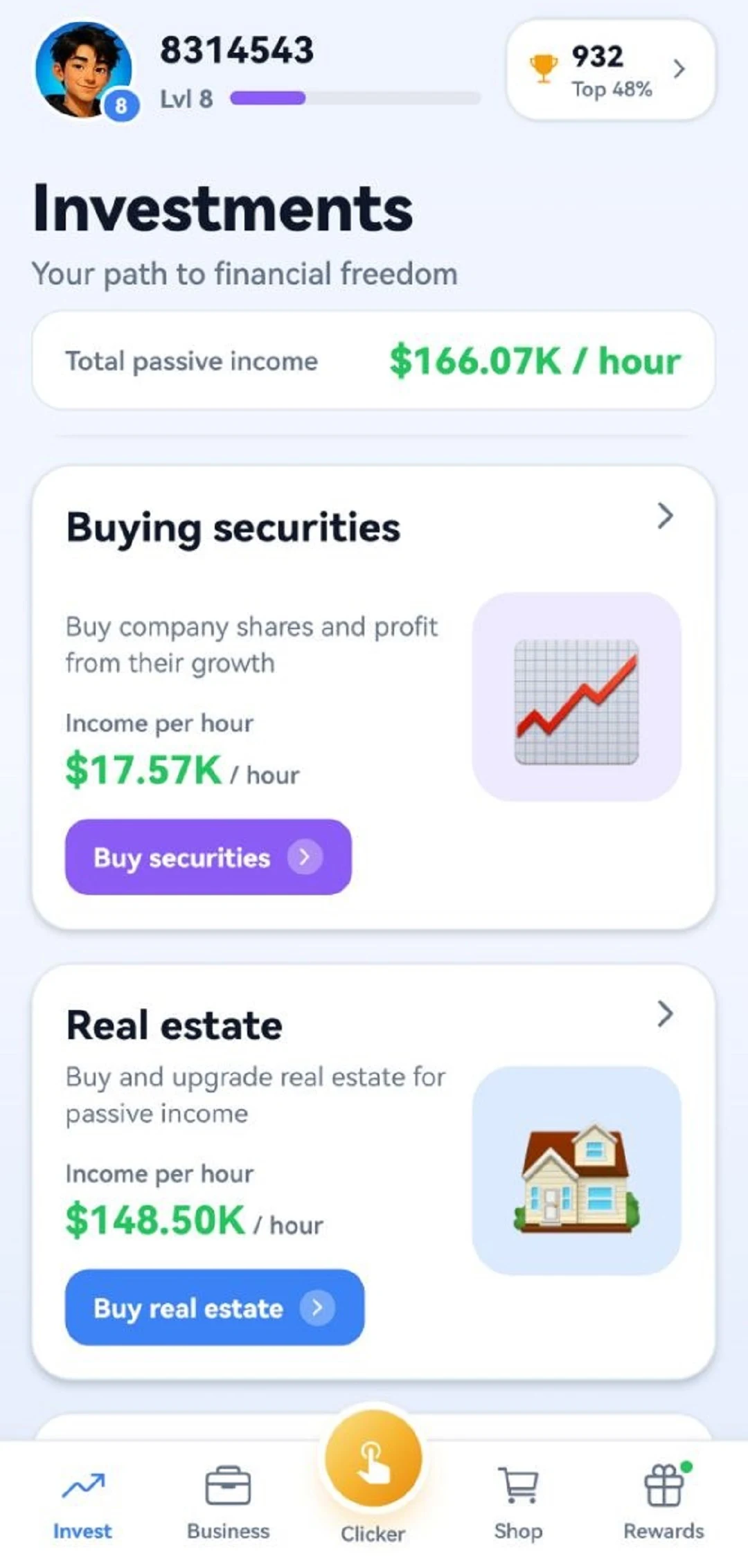 Business Clicker: Idle Tycoon screenshot